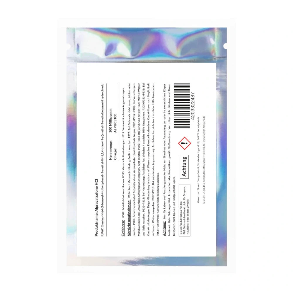 Alpravalzafone HCI 100mg "Xanax"